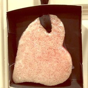 Heart body wash infused dual  sided buffer